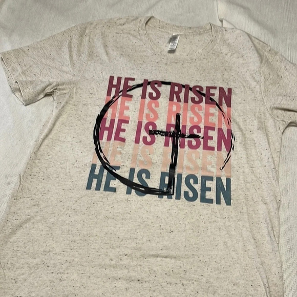 Bella Canvas He is Risen Tshirt - Picture 3 of 4